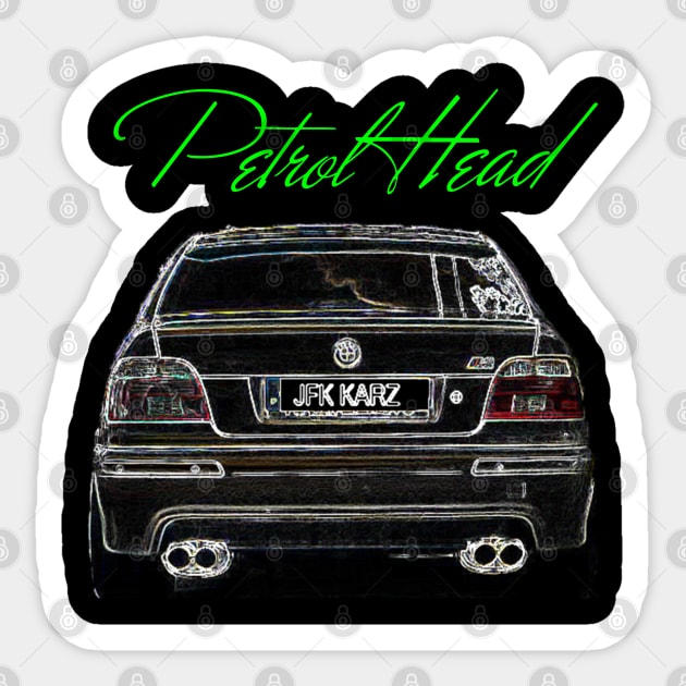 M5 5 Series E39 Car Rear End Sticker by JFK KARZ